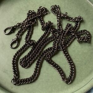 Purse replacement chain in color gunmetal